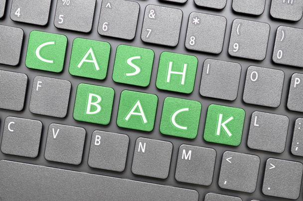 Cash-Back-Taste auf der Tastatur - Foto, Bild