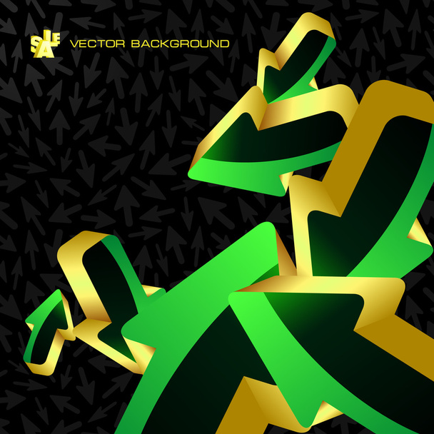 Abstract background with arrows. - Vetor, Imagem