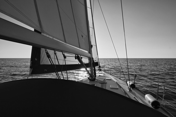 Cruising on a sailing boat - Photo, image