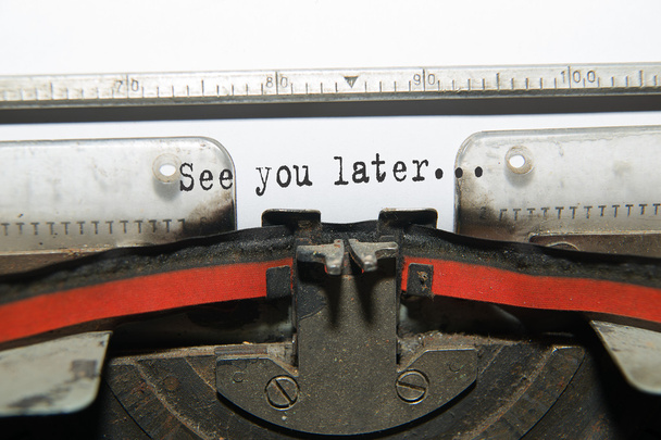 Sheet of paper with the inscription  " See you later" - Photo, Image