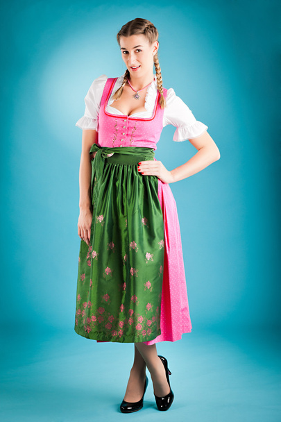 Woman in traditional clothes - dirndl - Photo, Image