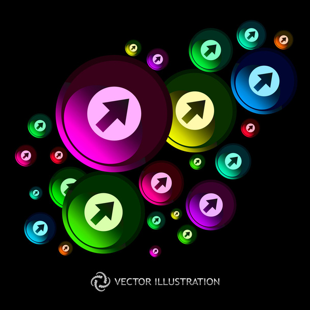 Abstract background with arrow signs. - Vektor, kép