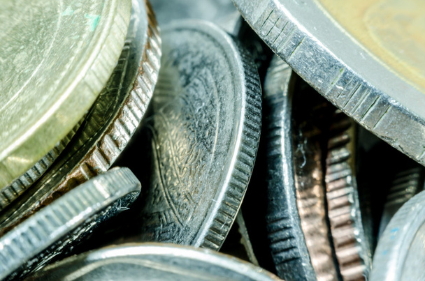 Geld en munten: Close-up - Foto, afbeelding