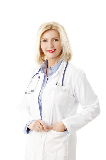 Beautiful female doctor - Фото, изображение