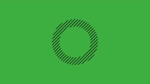 Анімація відео петлі кругової на зеленому екрані фоні - Кадри, відео