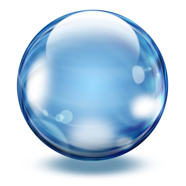 Realistic transparent glass sphere - Photo, Image