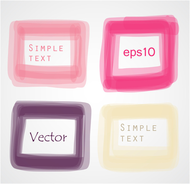 Four colorful frames - Vektor, Bild