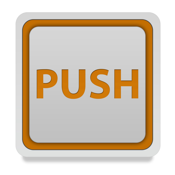 push square icon on white background - Foto, Imagem