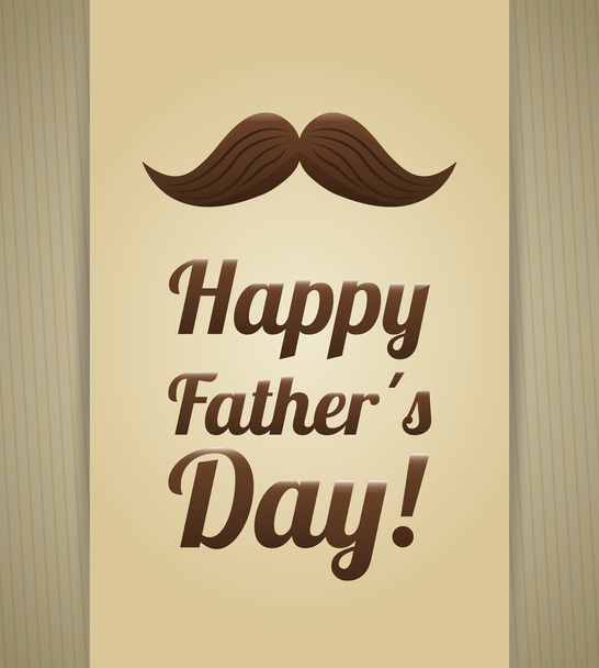 Happy fathers day card design. - Vector, afbeelding