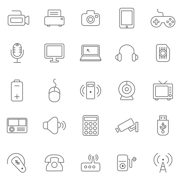 Device  icons, set. - Photo, image