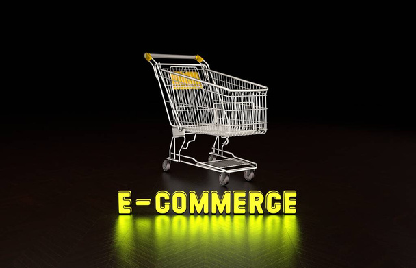 E-Commerce, E-Commerce Visual Design, Social Media Images. 3D rendering - Photo, Image