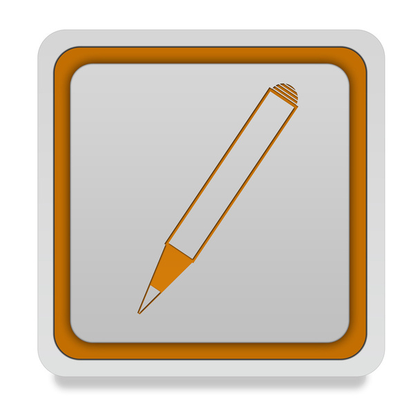 Pencil square icon on white background - Foto, Bild