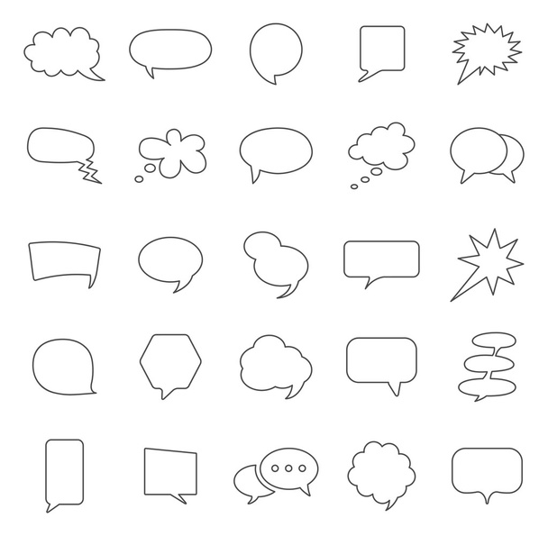 Speech Bubble  icons - 写真・画像