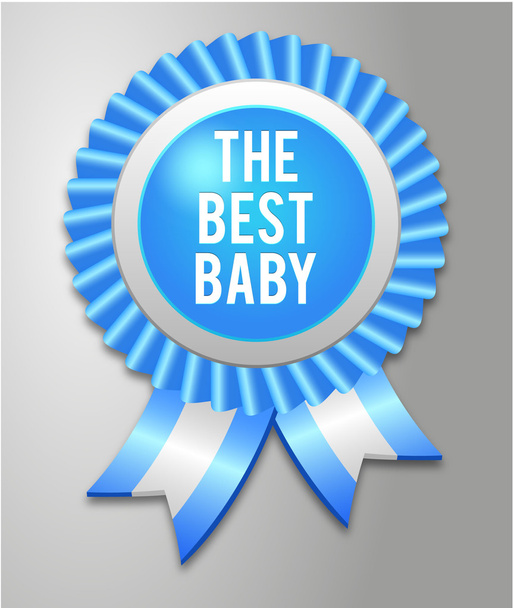 Baby Shower Ribbon for baby boy - Vetor, Imagem