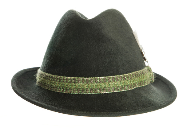 Sombrero bávaro verde del Ocktoberfest tirolés
 - Foto, imagen