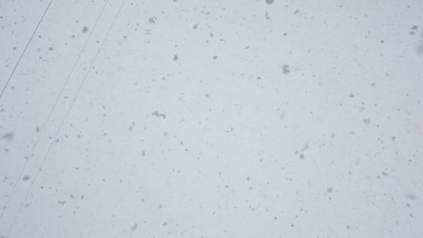 Leesik a hó nagy pehely. - Felvétel, videó