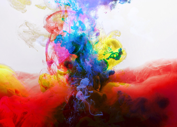 Colorful Inks in water - Valokuva, kuva