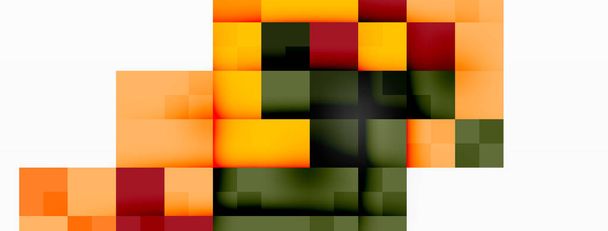Η pixel τέχνη ενός κάκτου διαθέτει ένα συμμετρικό μοτίβο με αποχρώσεις του ηλεκτρικού μπλε και ματζέντα σε ένα πορτοκαλί ορθογώνιο. Η χρωματικότητα και η ιδιότητα του υλικού ενισχύουν το έργο τέχνης - Διάνυσμα, εικόνα