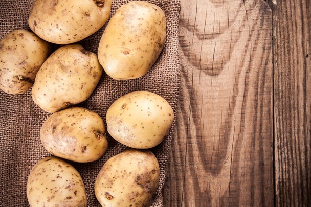 Close-up of Fresh Potatoes - 写真・画像