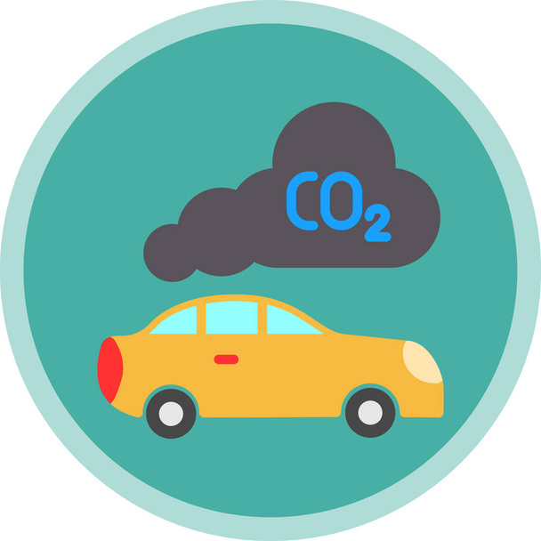 Emission  web icon vector illustration - Vektör, Görsel