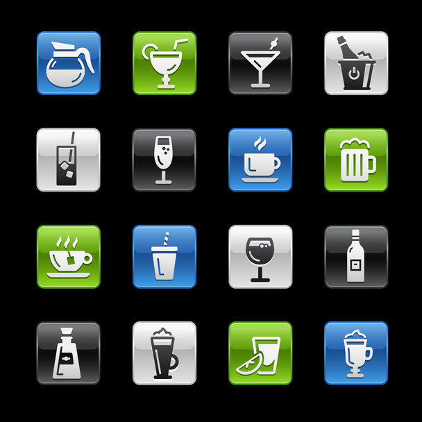 Drinks Icons -- GelBox Series - Vector, imagen