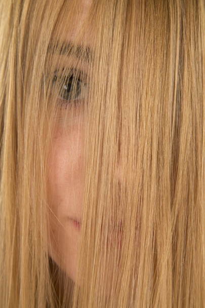blond woman face - Фото, зображення
