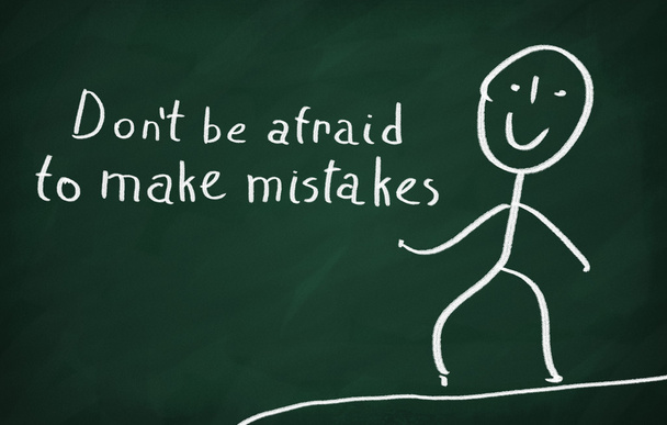 Keine Angst, Fehler zu machen - Foto, Bild