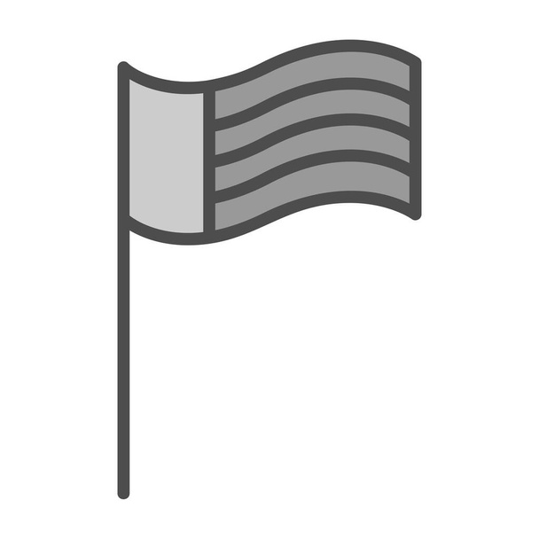 illustration vectorielle de l'icône du drapeau agitant - Vecteur, image