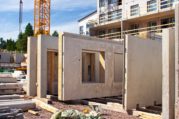 Precast concrete wall panels - Photo, Image