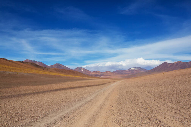Сценическая дорога в Альтиплано, Боливия. Путешествия. - Фото, изображение