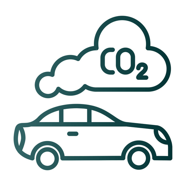 Emission  web icon vector illustration - Vektör, Görsel