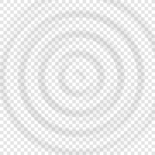 Rimpel uitzicht op het water. Spatwaterconcentrische ringen met cirkelgolven geïsoleerd op transparante achtergrond. Vectorillustratie - Vector, afbeelding