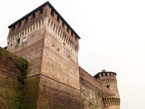 soncino mittelalterliche Burgansicht in Italien - Foto, Bild