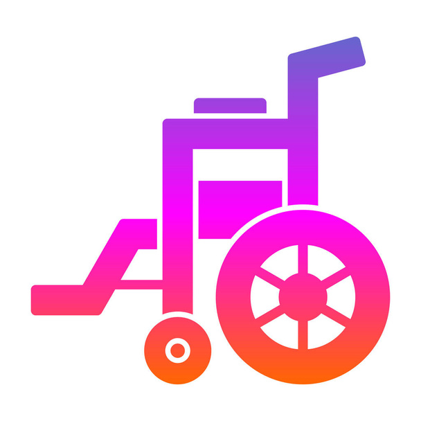 Rollstuhl Web-Ikone, Vektorillustration - Vektor, Bild