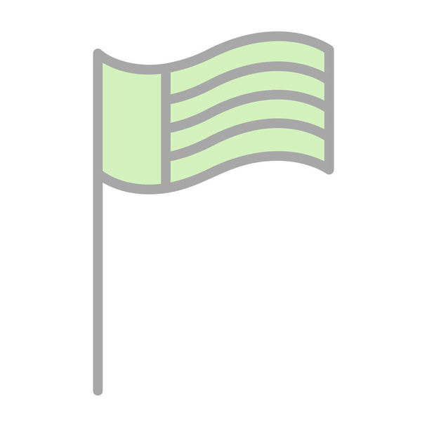 illustration vectorielle de l'icône du drapeau agitant - Vecteur, image