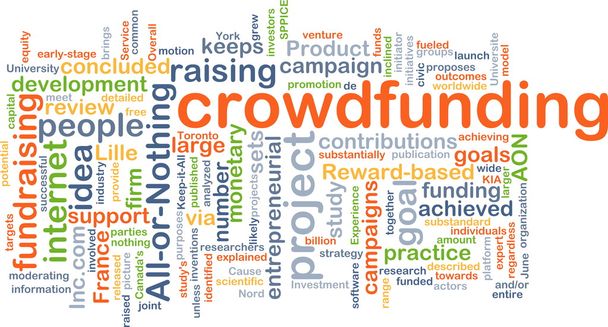 Crowd funding background concept - Photo, Image