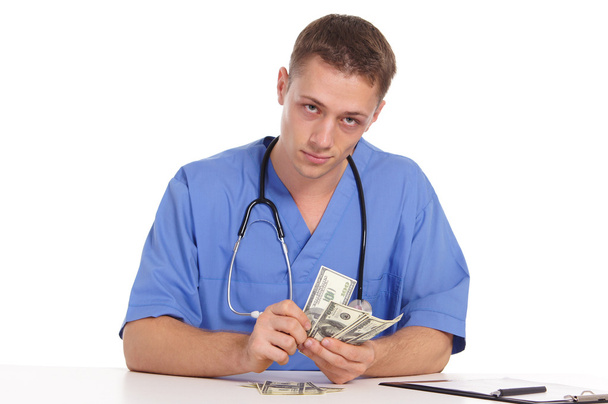 Doctor and cash - Photo, image