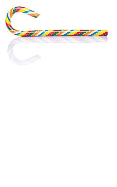 Cana de doces de Natal multicolorida
 - Foto, Imagem