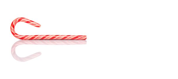 Christmas Red And White Candy Cane - Photo, Image