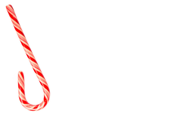 Canne à bonbons rouge et blanche de Noël
 - Photo, image