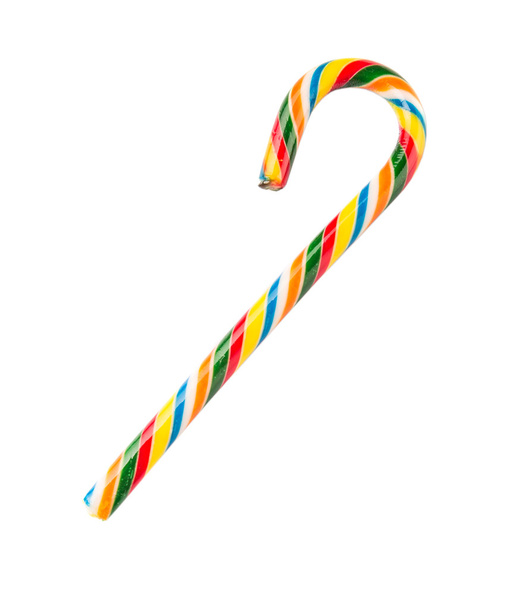 Cana de doces de Natal multicolorida
 - Foto, Imagem