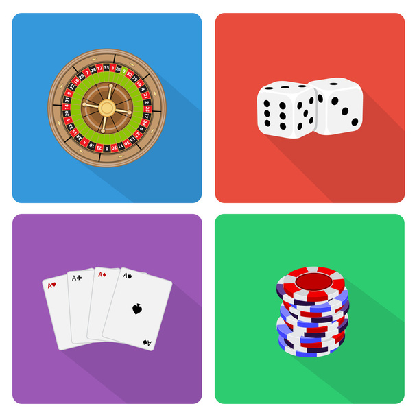 Casino-Symbole - Vektor, Bild