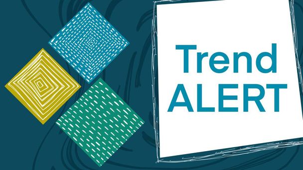 Trend Alert text written over colorful background. - Photo, Image