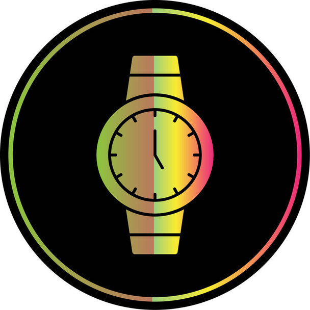 значок наручных часов, векторная иллюстрация  - Вектор,изображение