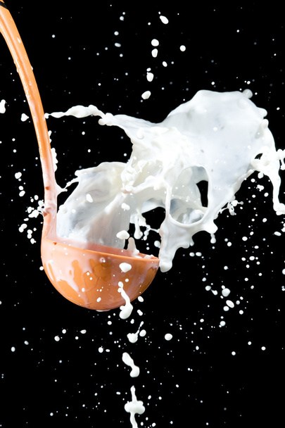 Scoop and milk - Valokuva, kuva