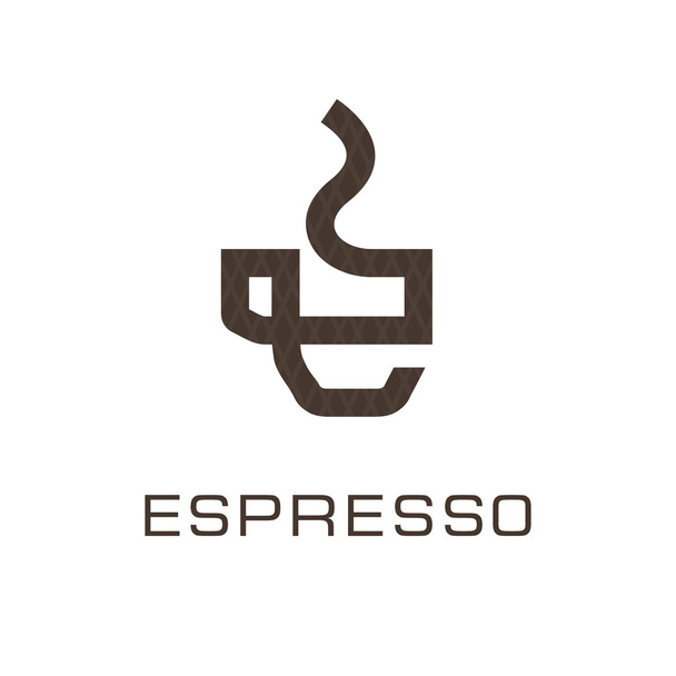 Espresso cup logo - Διάνυσμα, εικόνα