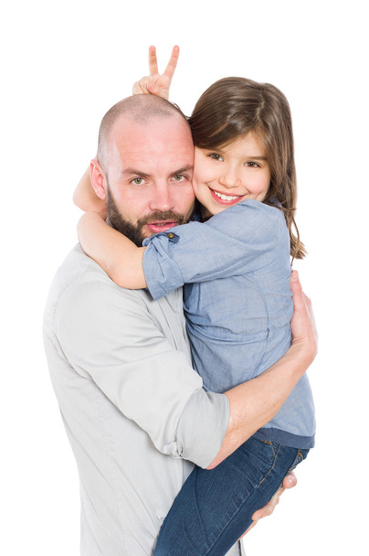 Nevlastního otce a mladá dcera - Fotografie, Obrázek