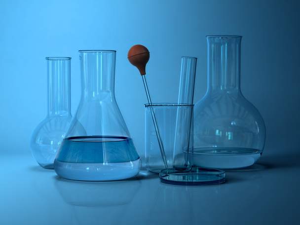 Objectos de vidro de laboratório
. - Foto, Imagem