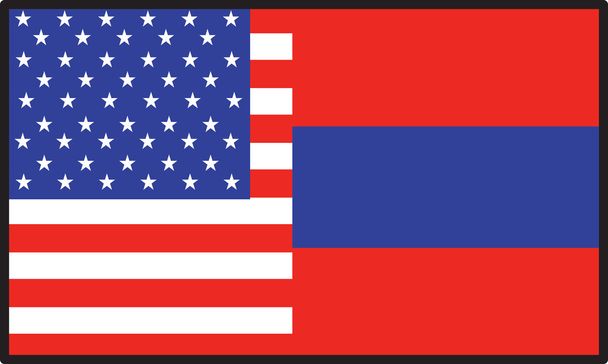 Флаг Америки Армения
 - Вектор,изображение