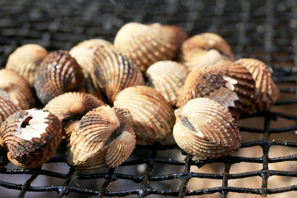 cockles on the grill. - Photo, Image